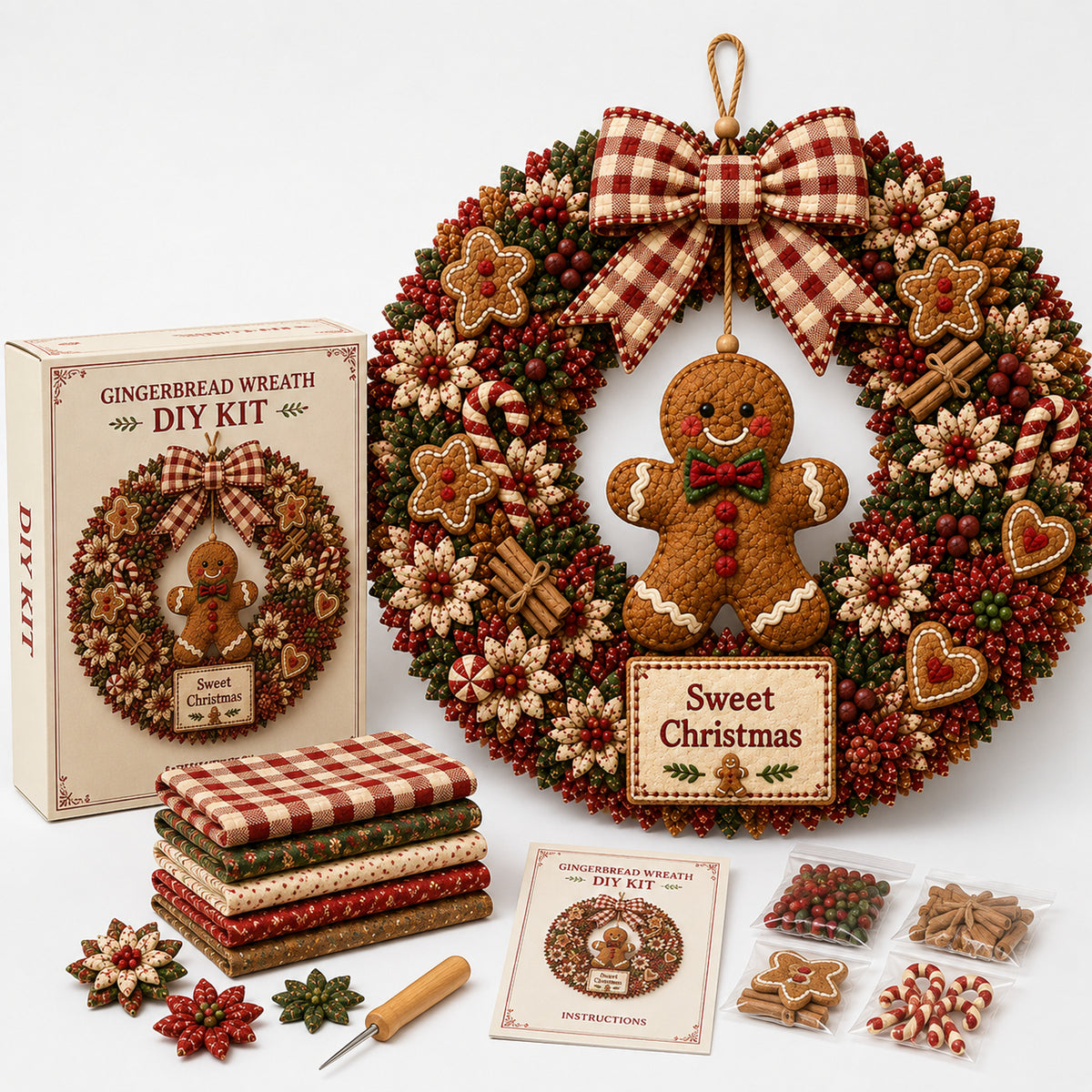 Foldera Christmas Fabric Wreath Kit - Image 7