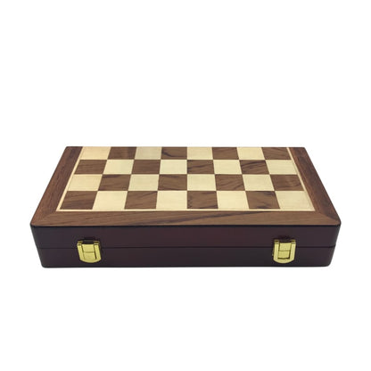Folding Wooden Chess Set With Large Pieces In Gift Box - Image 5