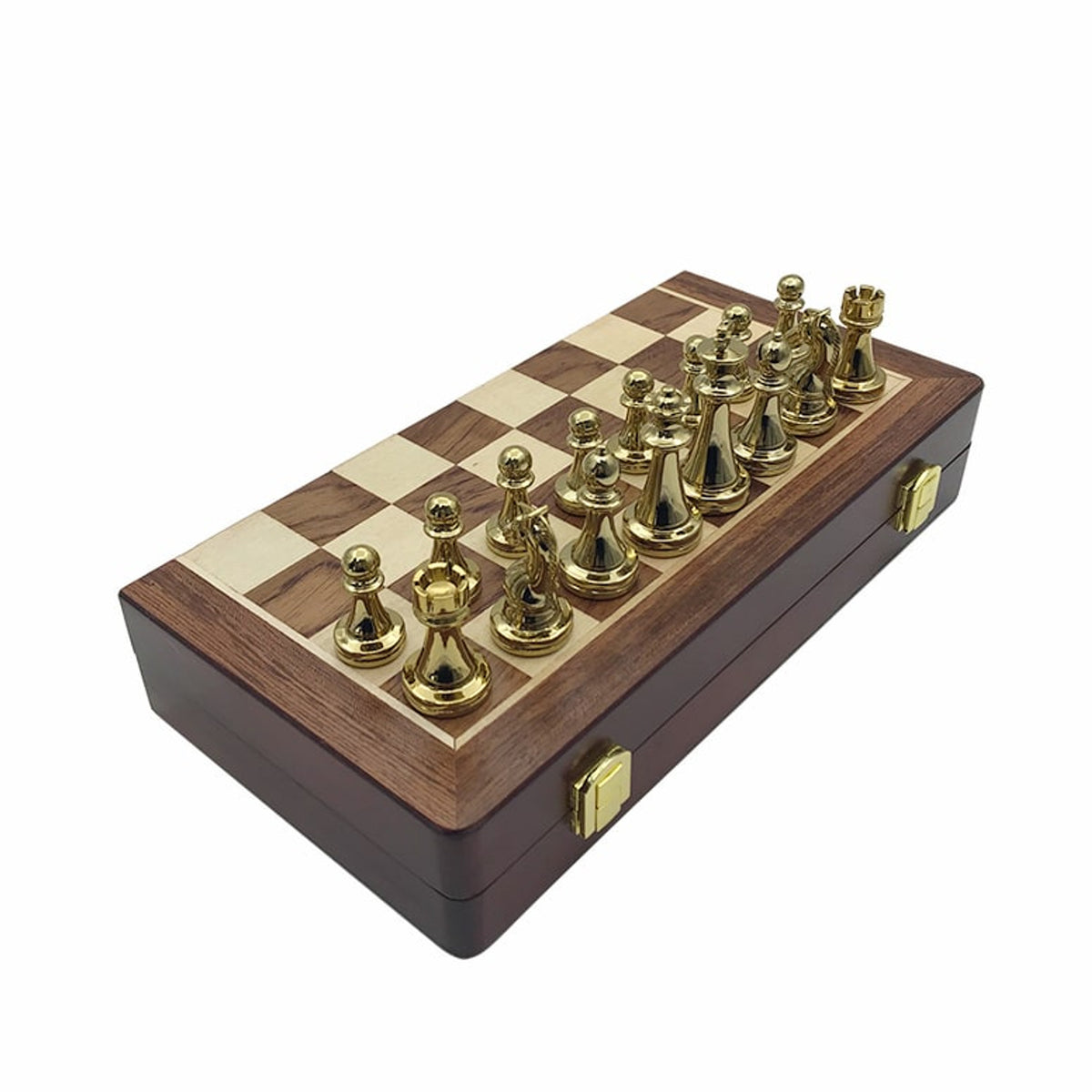 Folding Wooden Chess Set With Large Pieces In Gift Box - Image 7