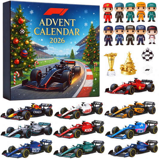 Formula 1 Racing Legends Christmas Advent Calendar With 24 Miniature Cars - Image 1
