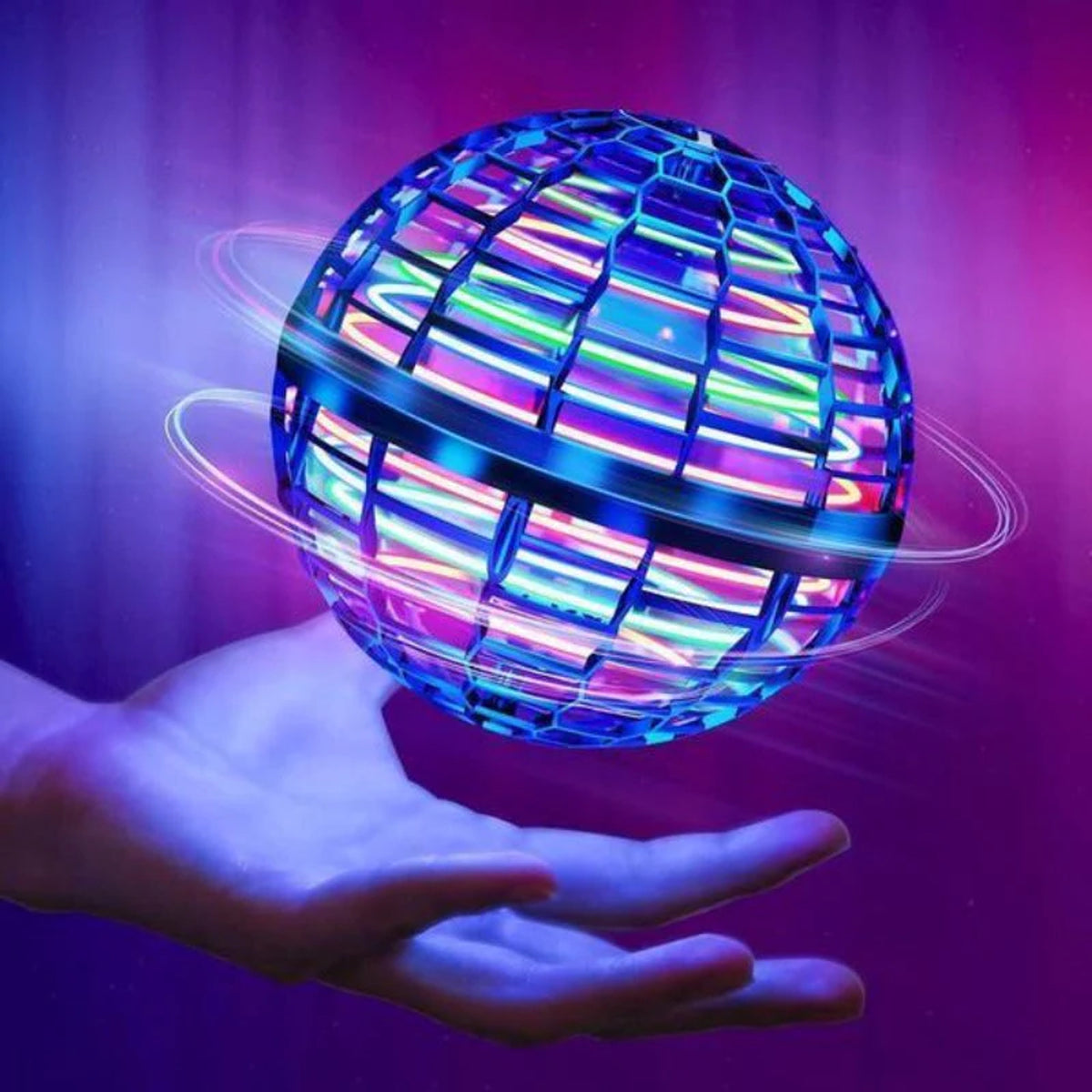 Galaxy Fly Orb Hover Ball Motorised Boomerang Toy With LED Lights - Image 1