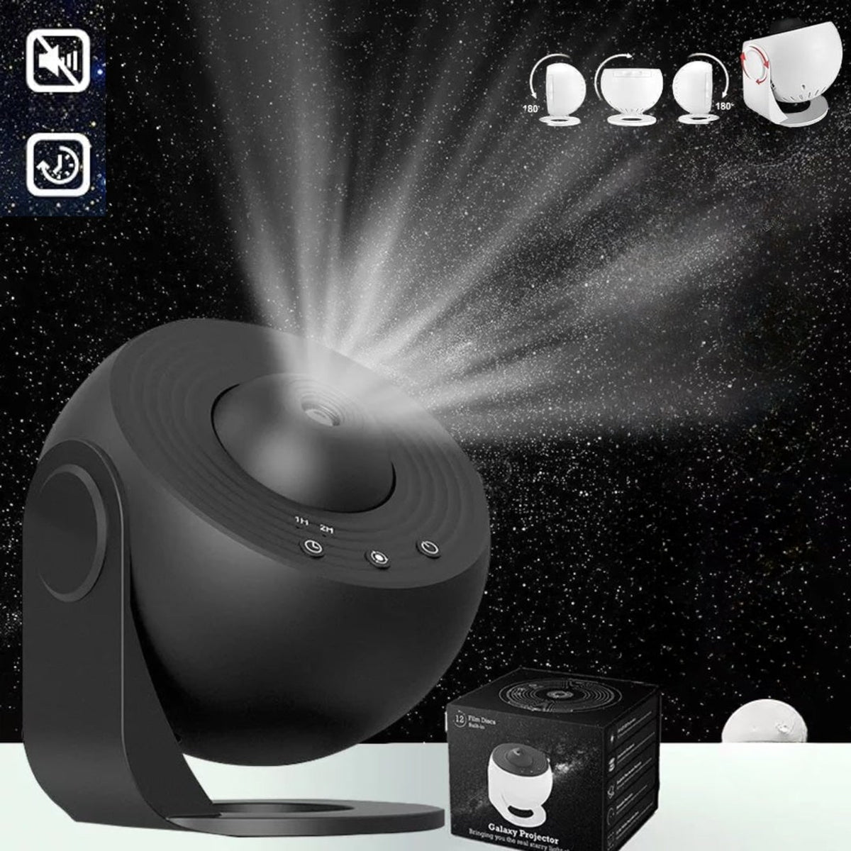 Galaxy Projector With 360° Starry Sky And Night Light - Image 8
