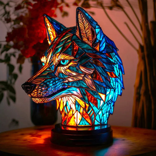 Glass Art Tiffany Table Lamp - Image 1