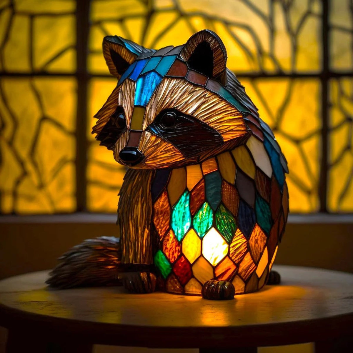 Glass Art Tiffany Table Lamp - Image 11