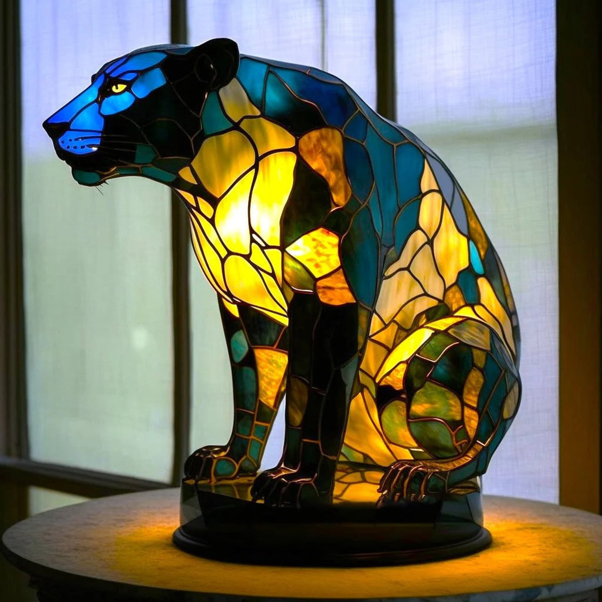 Glass Art Tiffany Table Lamp - Image 12
