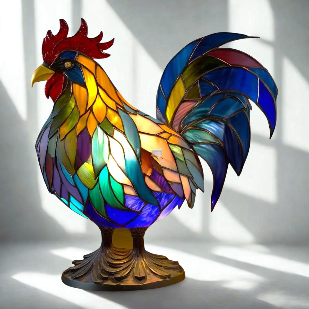 Glass Art Tiffany Table Lamp - Image 13