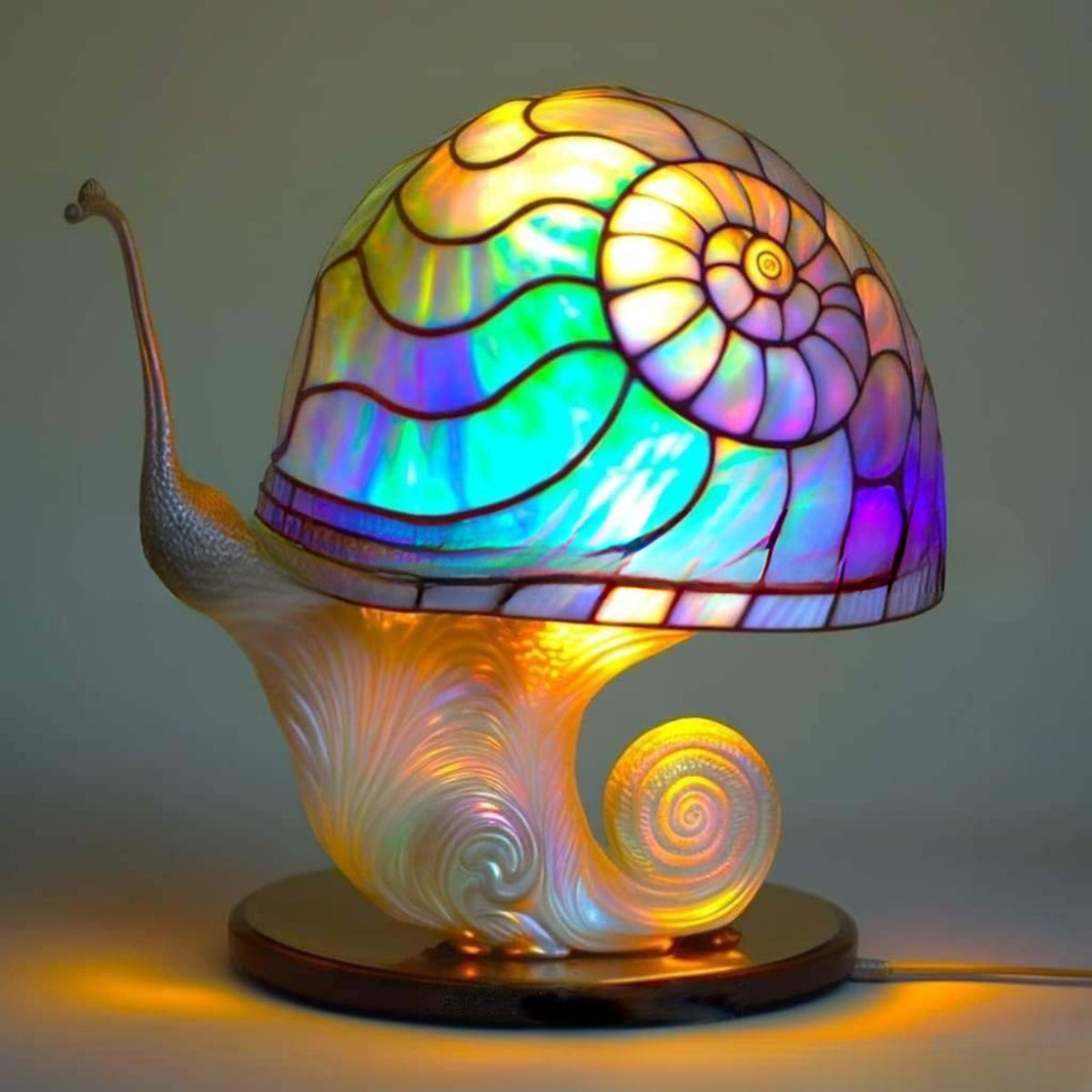 Glass Art Tiffany Table Lamp - Image 14