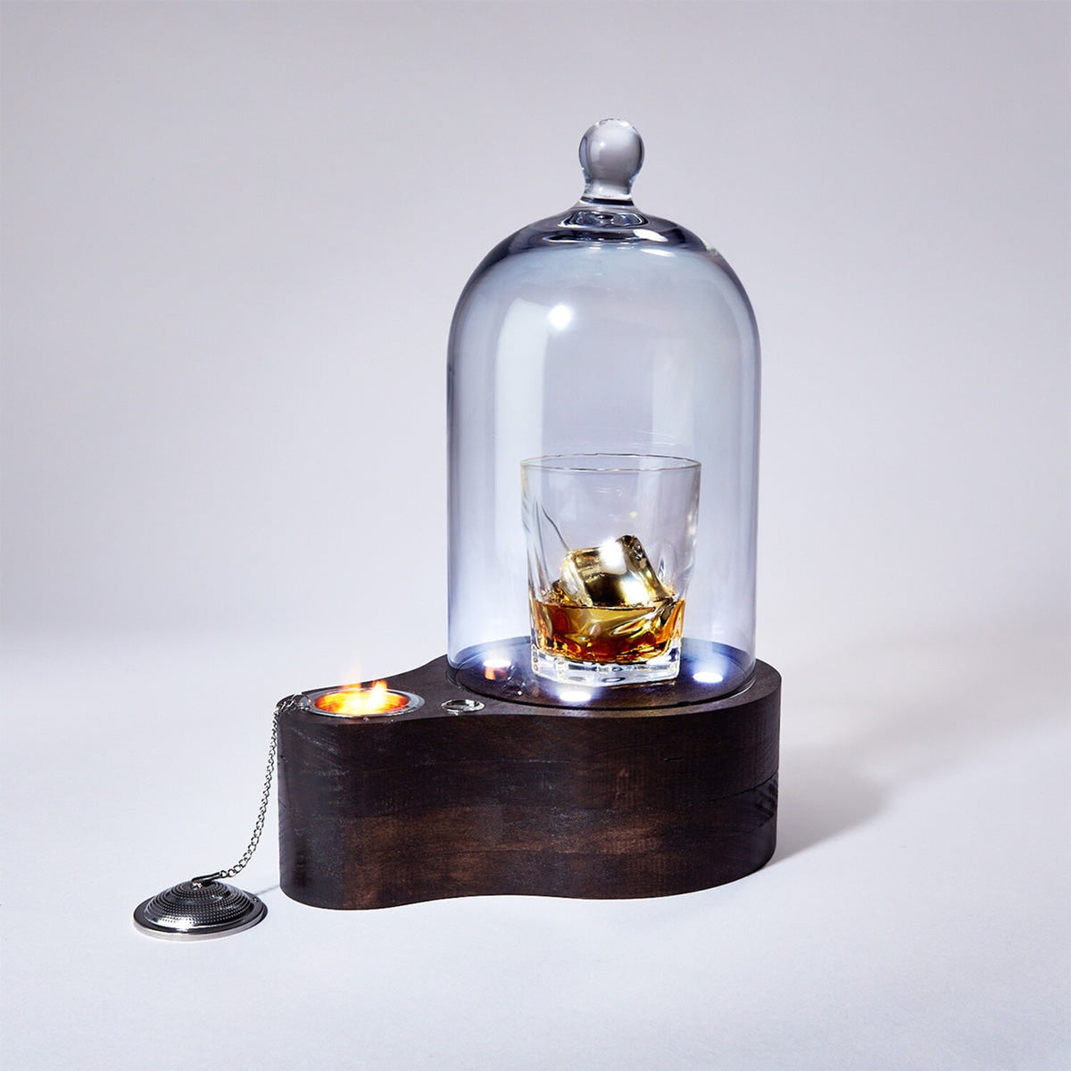 Glass Cocktail Smoker Cloche With LED Lighting And Torch - Image 19