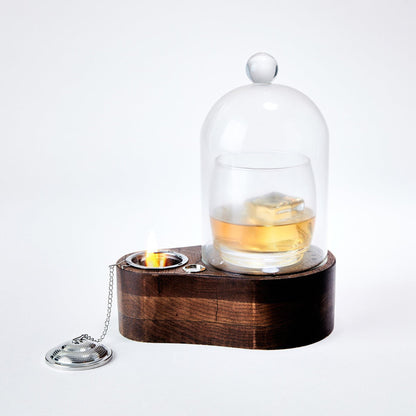 Glass Cocktail Smoker Cloche With LED Lighting And Torch - Image 6