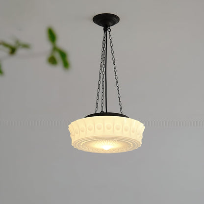 Glass Dome Pendant Light With Adjustable Height - Image 5