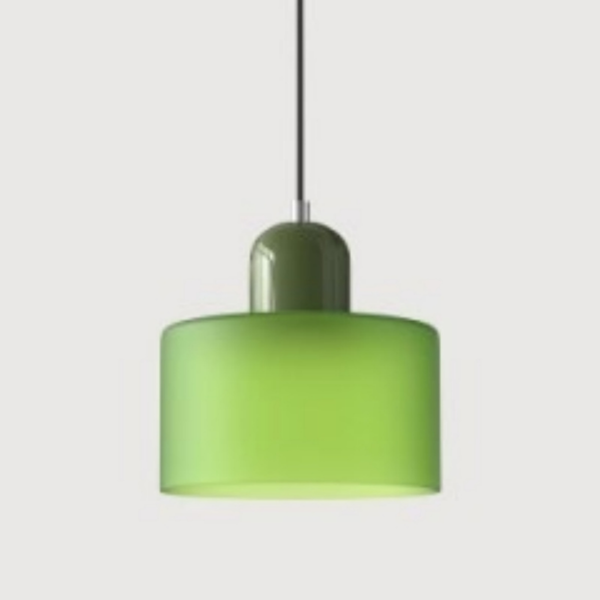 Glass Pendant Droplight With Cylindrical Shade - Image 14