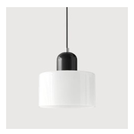 Glass Pendant Droplight With Cylindrical Shade - Image 24