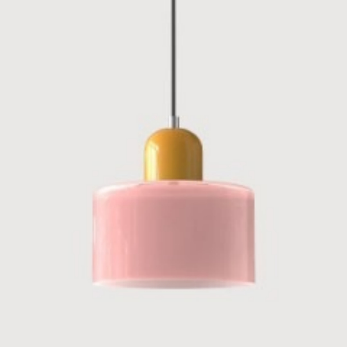 Glass Pendant Droplight With Cylindrical Shade - Image 29