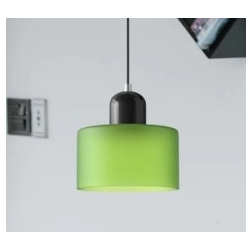 Glass Pendant Droplight With Cylindrical Shade - Image 35