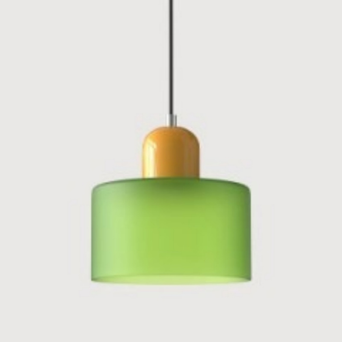 Glass Pendant Droplight With Cylindrical Shade - Image 40