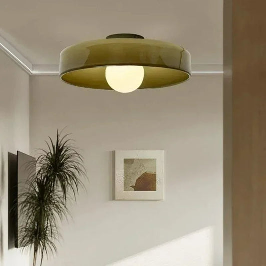 Glass Shade Ceiling Lamp With Nordic Modern Design - Image 1