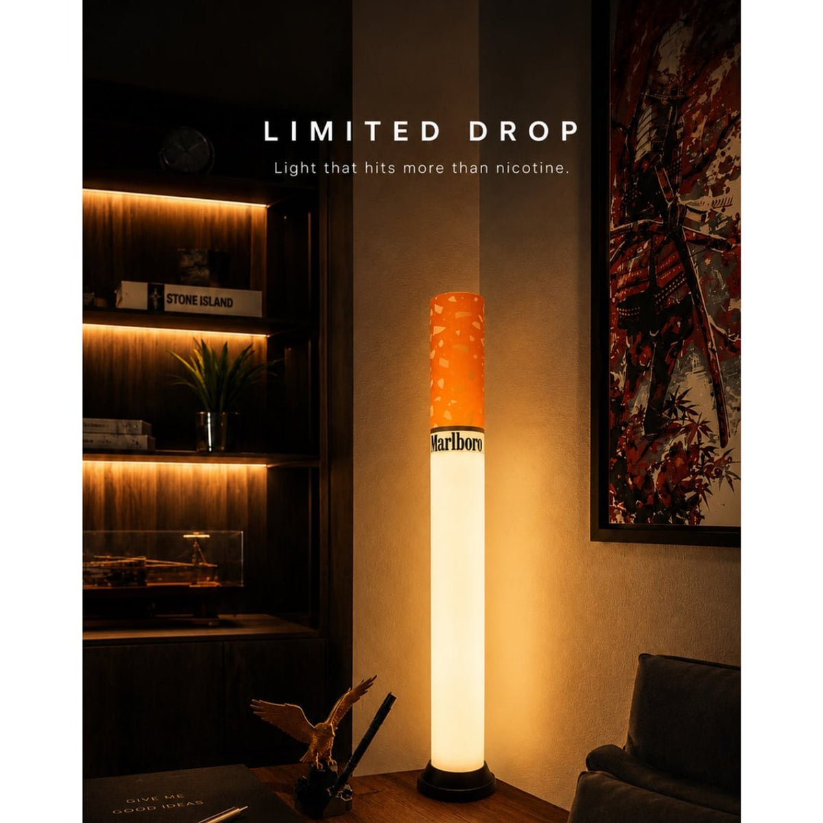 Glowboro Retro Cigarette Tube Lamp - Image 1
