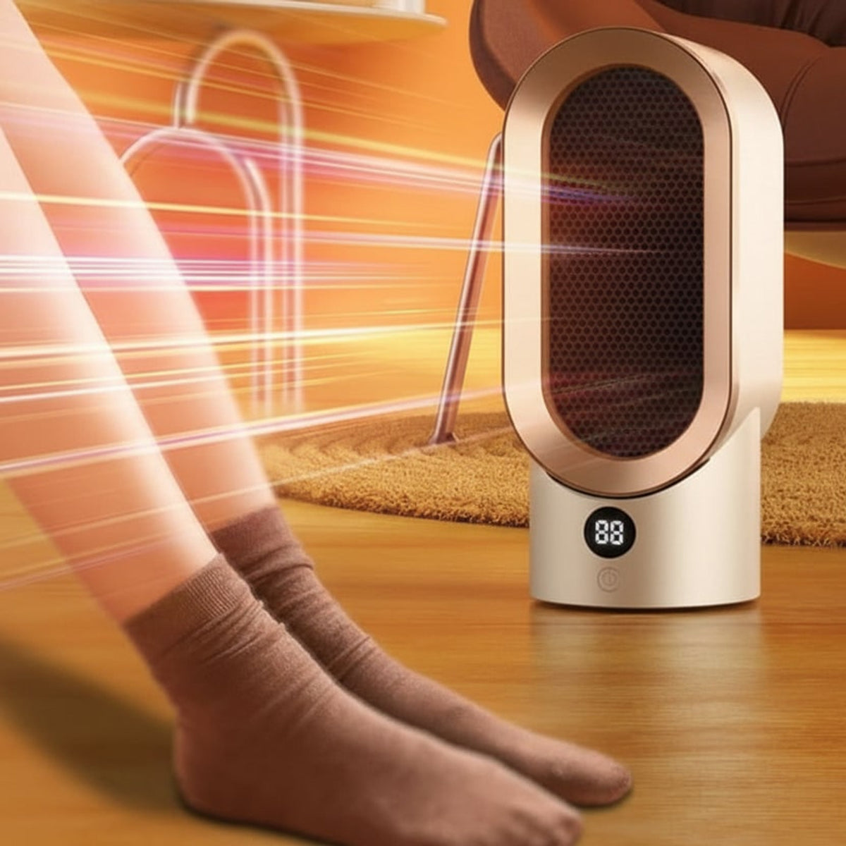 Go Portable Heater Lightweight Travel Heater With Overheat Protection - Image 4