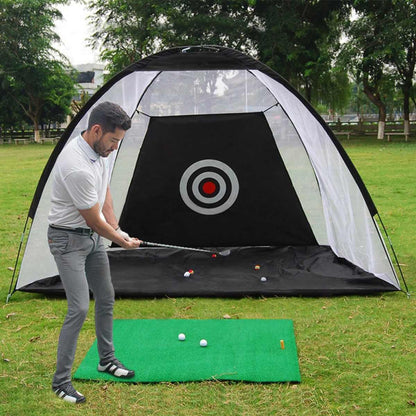 Golf Practice Net Tent With Target Sheet And Carry - Image 1