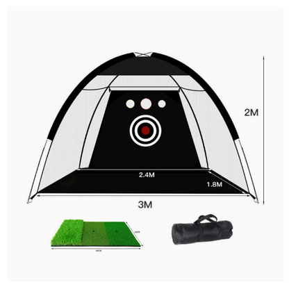 Golf Practice Net Tent With Target Sheet And Carry - Image 2