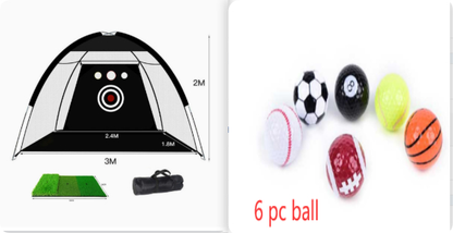 Golf Practice Net Tent With Target Sheet And Carry - Image 3