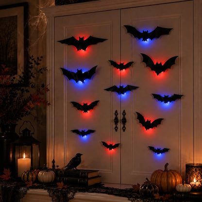 Halloween 3D Bat Swarm With Foldable Wings For Dramatic Wall Displays - Image 9