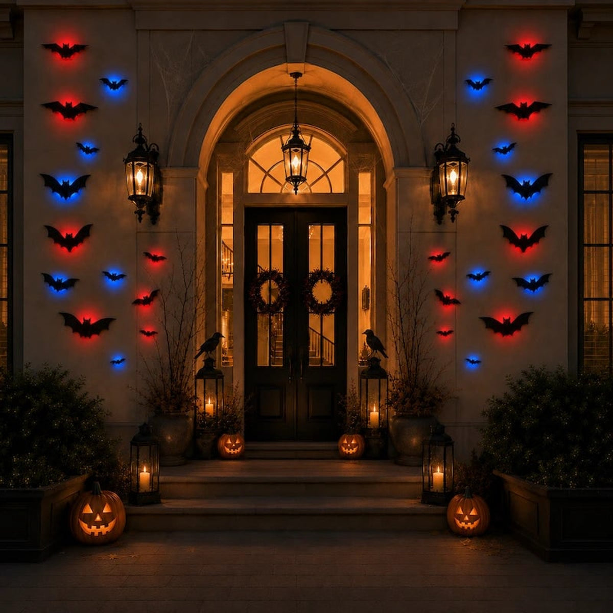 Halloween 3D Bat Swarm With Foldable Wings For Dramatic Wall Displays - Image 7