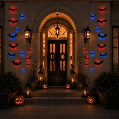 Halloween 3D Bat Swarm With Foldable Wings For Dramatic Wall Displays - Image 7