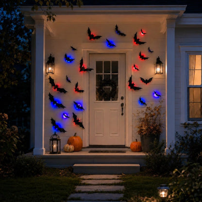 Halloween 3D Bat Swarm With Foldable Wings For Dramatic Wall Displays - Image 5
