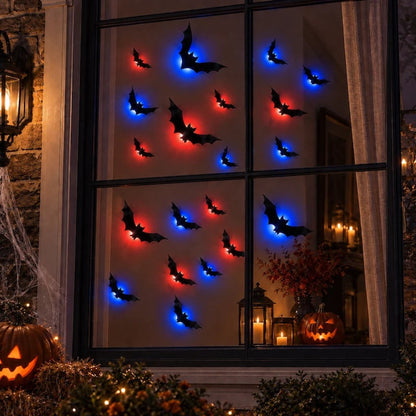 Halloween 3D Bat Swarm With Foldable Wings For Dramatic Wall Displays - Image 4