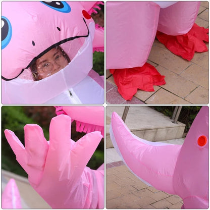 Halloween Costume Inflatable Axolotl Suit With Design And Battery-Operated Fan - Image 6