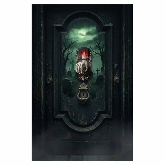 Halloween Decoration Ghost Skeleton Hand Doorbell Prop Candle - Image 9