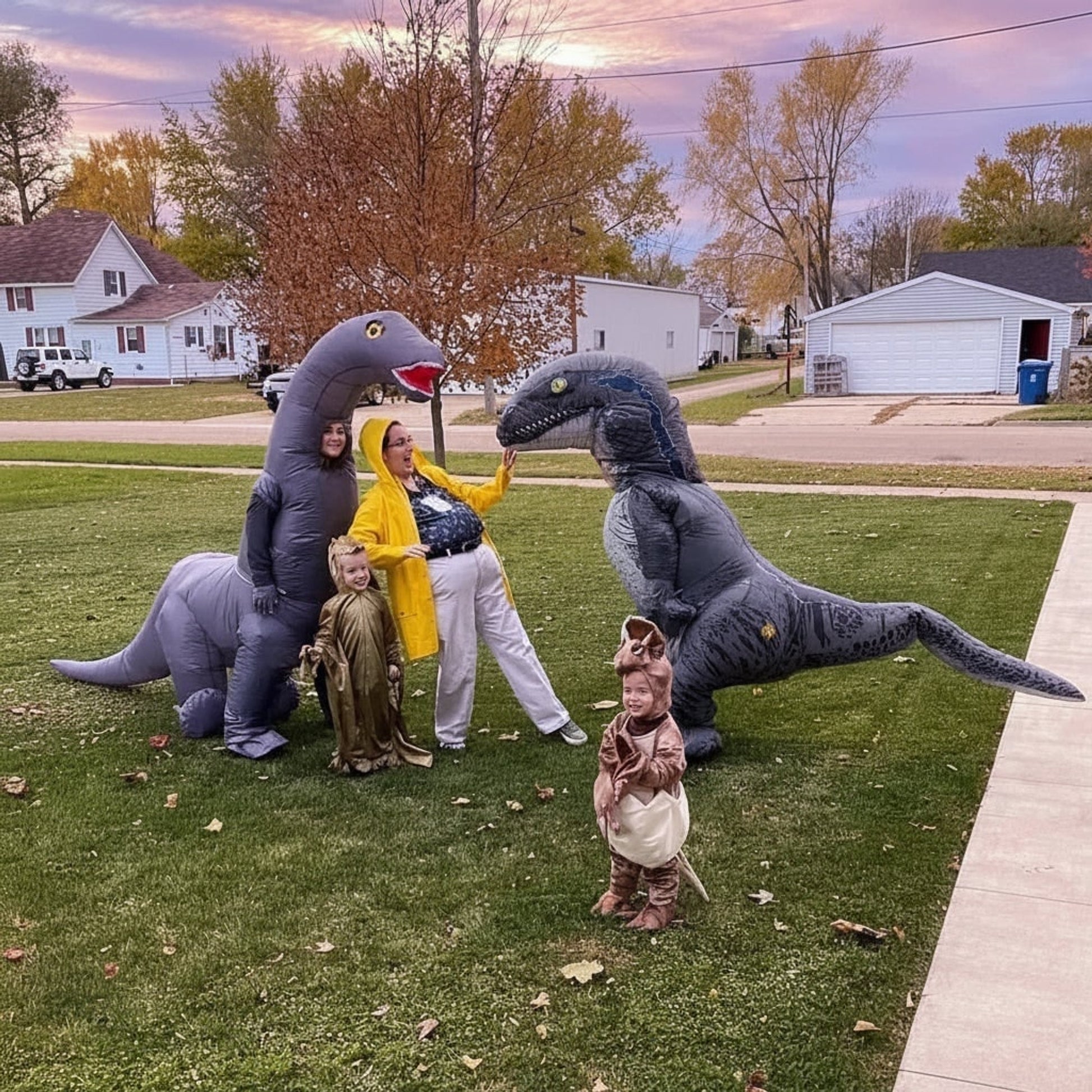 Halloween Dinosaur Costume Inflatable Suit With Slip On Comfort For Instant Fun And Unforgettable Presence At Any Party - Image 5