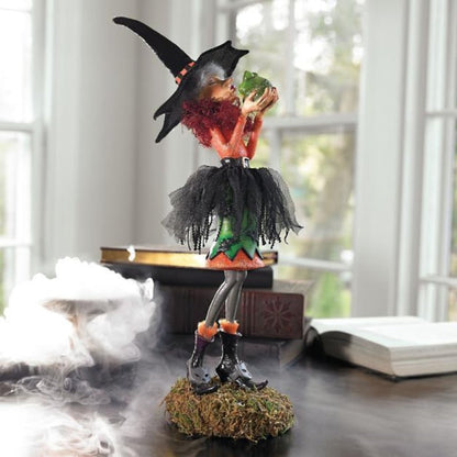 Halloween Figurine Witch Resin Decor With Lightweight Design - Image 12