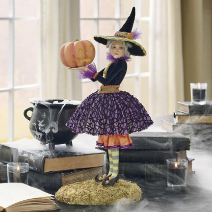Halloween Figurine Witch Resin Decor With Lightweight Design - Image 10