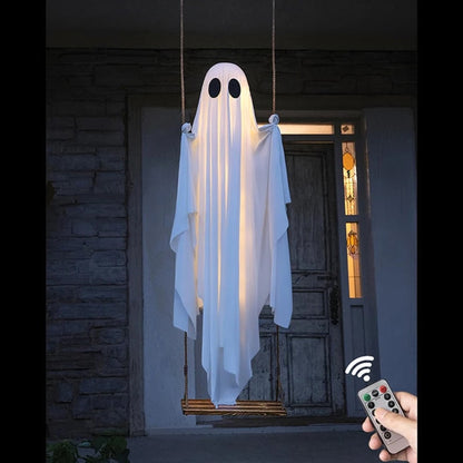 Halloween Ghost Decoration Swinging With LED Battery Operated Remote Controlled Outdoor Decor - Image 2