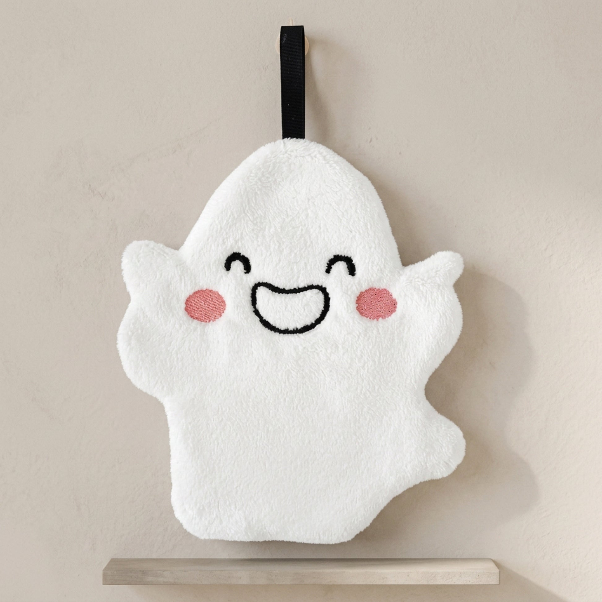 Halloween Hand Towel Ghost With Integrated Hanging Loop For Kitchen Bathroom Decorative Use - Image 2