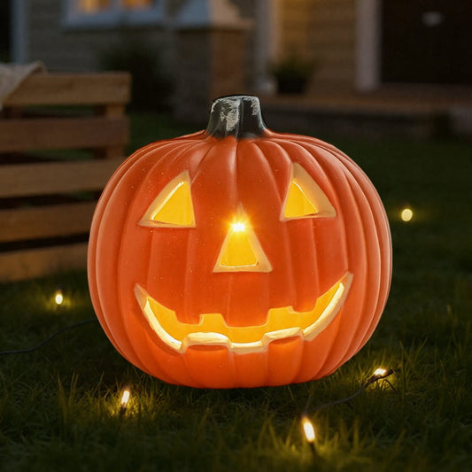 Halloween Pumpkin LED Lantern Battery Operated Decoration With Warm-Colored Glow And Cordless Design - Image 3