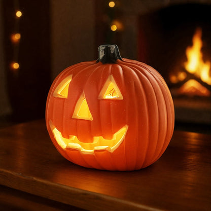 Halloween Pumpkin LED Lantern Battery Operated Decoration With Warm-Colored Glow And Cordless Design - Image 5