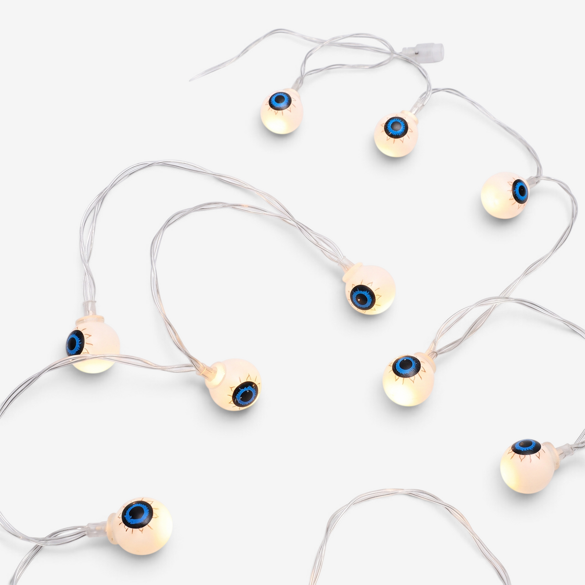 Halloween String Lights Pumpkin Eyeball Plastic 50ft Party Decorations - Image 1