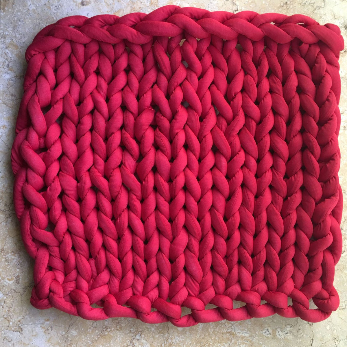 Hand-Woven Weighted Blanket In Solid Colour - Image 5