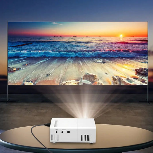 HD 720P Fast-Focus Portable Projector With Built-In Speakers - Image 3