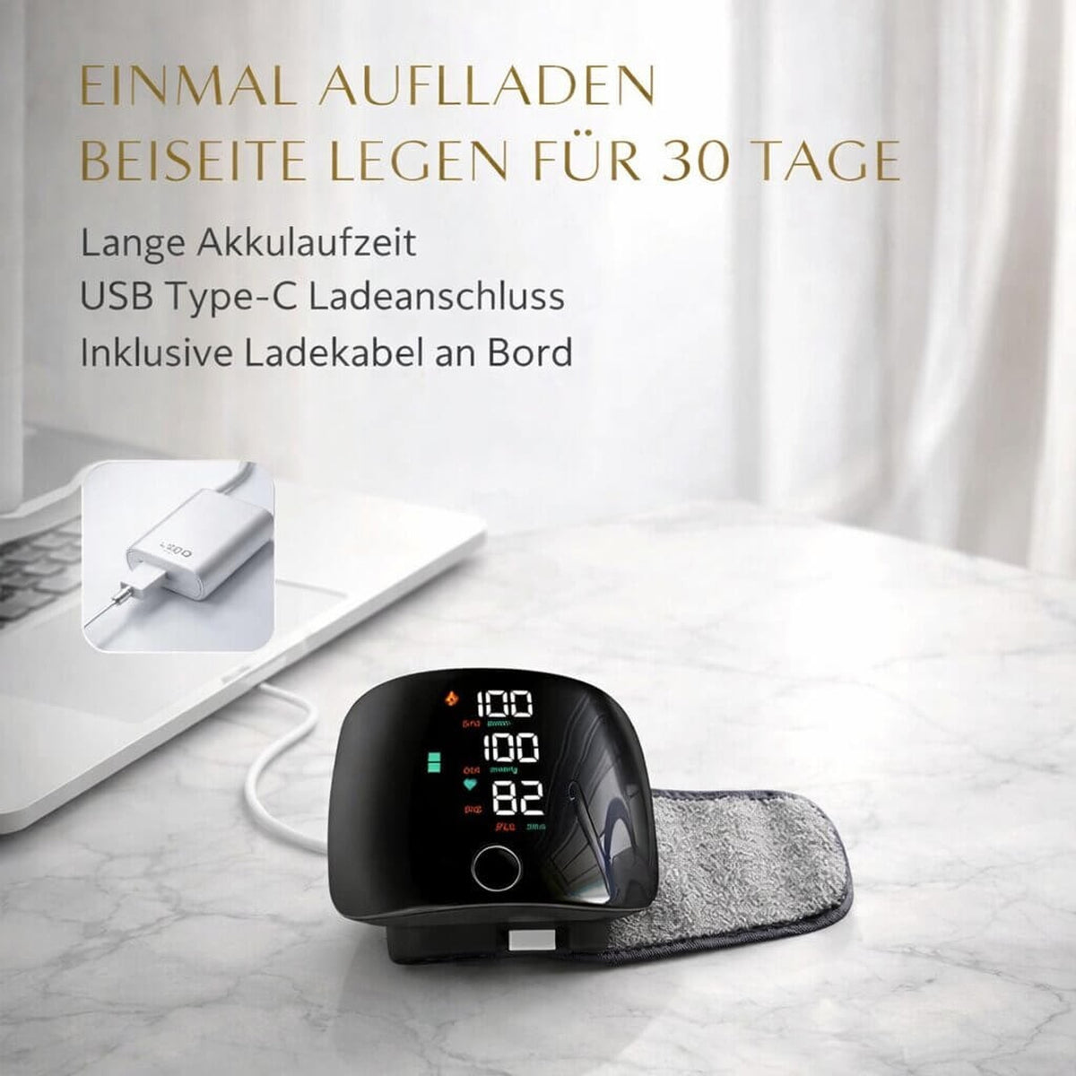Healthguard Wrist Blood Pressure Monitor With Rechargeable Digital Touch Display And Voice Function - Image 11