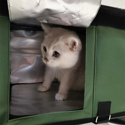 Heated Outdoor Cat House With Thermal Insulation And Emergency Escape Door - Image 3