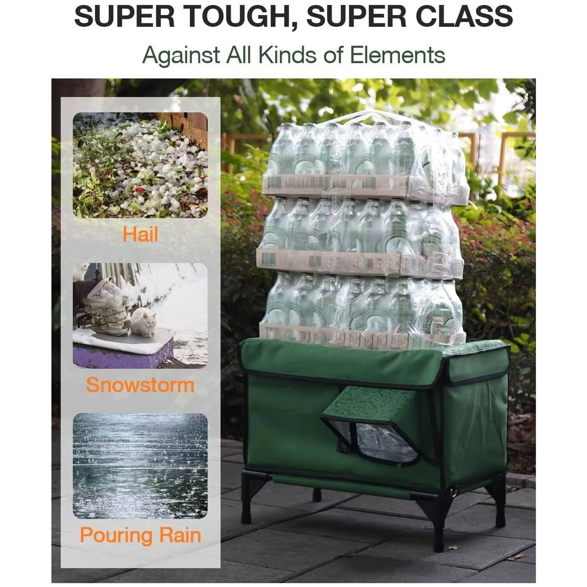 Heated Outdoor Cat House With Waterproof Shelter - Image 4
