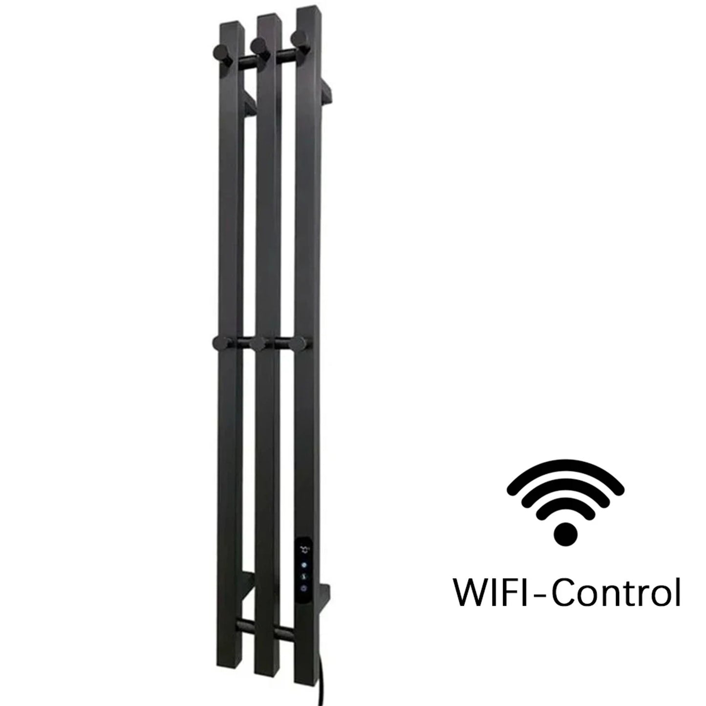 Heated Towel Rack Wall Mount Bathroom Electric Rail With Digital Control And Secure Hooks 304 Stainless Steel Design - Image 13
