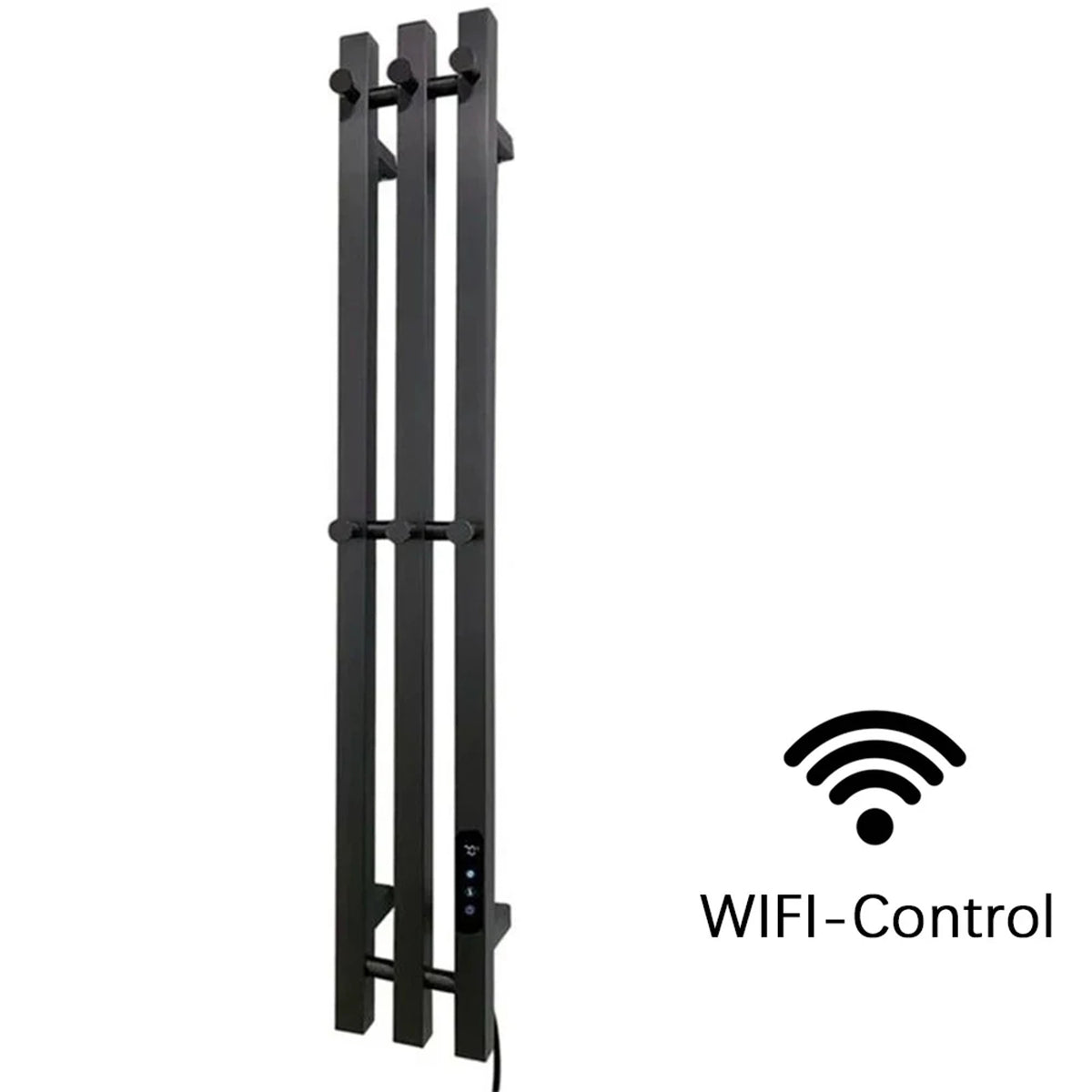 Heated Towel Rack Wall Mount Bathroom Electric Rail With Digital Control And Secure Hooks 304 Stainless Steel Design - Image 13