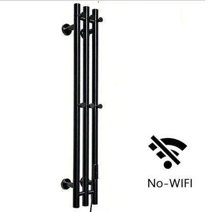 Heated Towel Rack Wall Mount Bathroom Electric Rail With Digital Control And Secure Hooks 304 Stainless Steel Design - Image 7