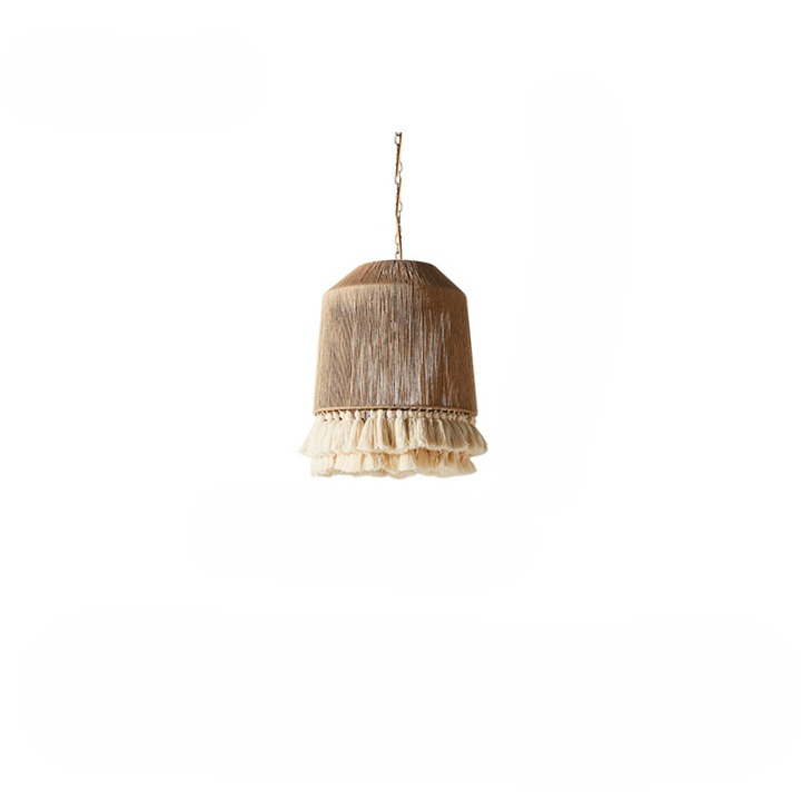 Hemp Fringe Chandelier Vintage Bohemian - Image 5