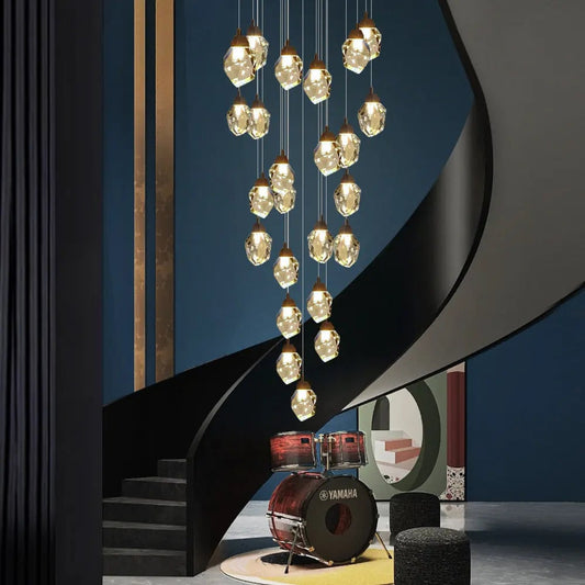 High Ceiling Modern Crystal Chandelier - Image 6